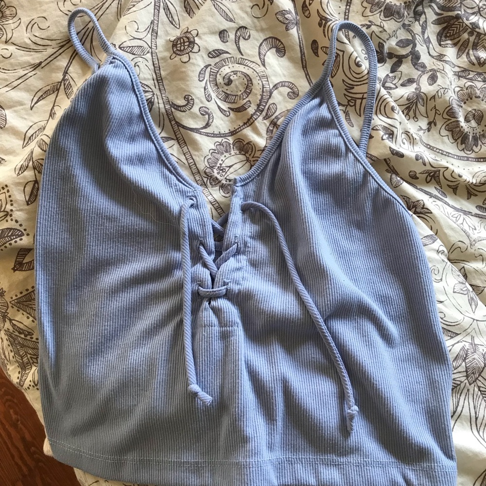 Brandy Melville blue/purple lace tank